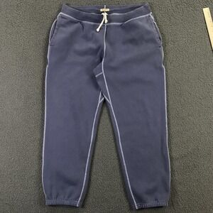 Wallace & Barnes Sweatpants Mens Large Blue Heavyweight Fleece Jogger J.CREW